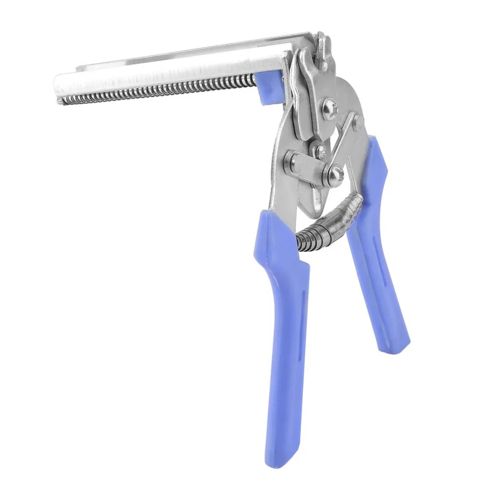 Pigeon Rabbit Fox Cage Semi-Automatic Assembling Tool General M Forceps Poultry Fastening Clamp With 600PCS M-Type Nails | Инструменты