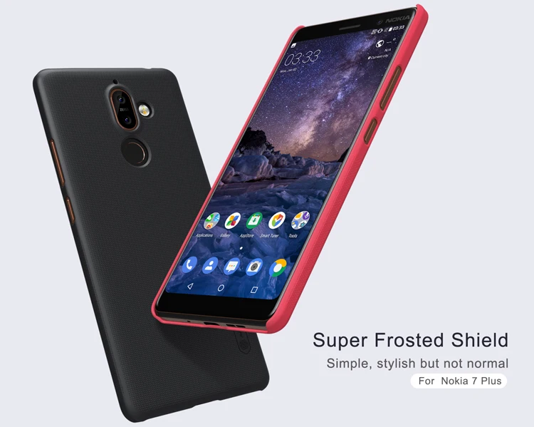 Чехол для Nokia 7 Plus, чехол для Nokia 7 Plus, NILLKIN, Супер Матовый экран, матовая жесткая задняя крышка