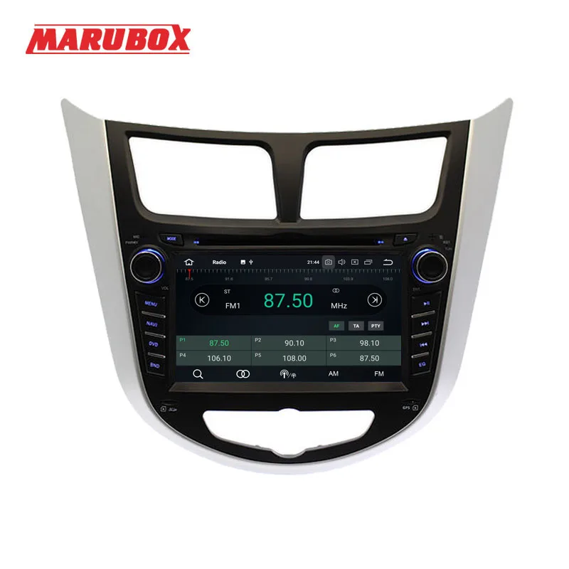 MARUBOX 7A300PX5 Штатная магнитола для HYUNDAI Solaris 2012 2016 Verna Головное устройство на Android 8.0