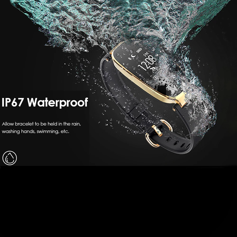 S3 Bluetooth леди Смарт-часы IP67 Водонепроницаемый модные женские туфли монитор