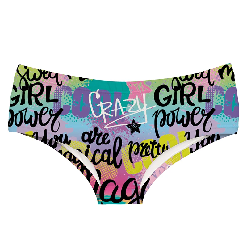 Сексуальное женское нижнее белье с 3D принтом пчелы фламинго удобные трусики