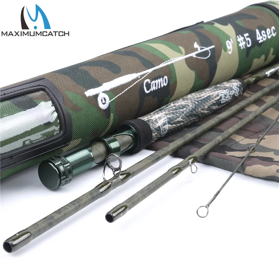 Maximumcatch 5wt 9ft 4 шт./7 шт. графика IM10/36T камуфляжная Удочка из углеродного волокна с