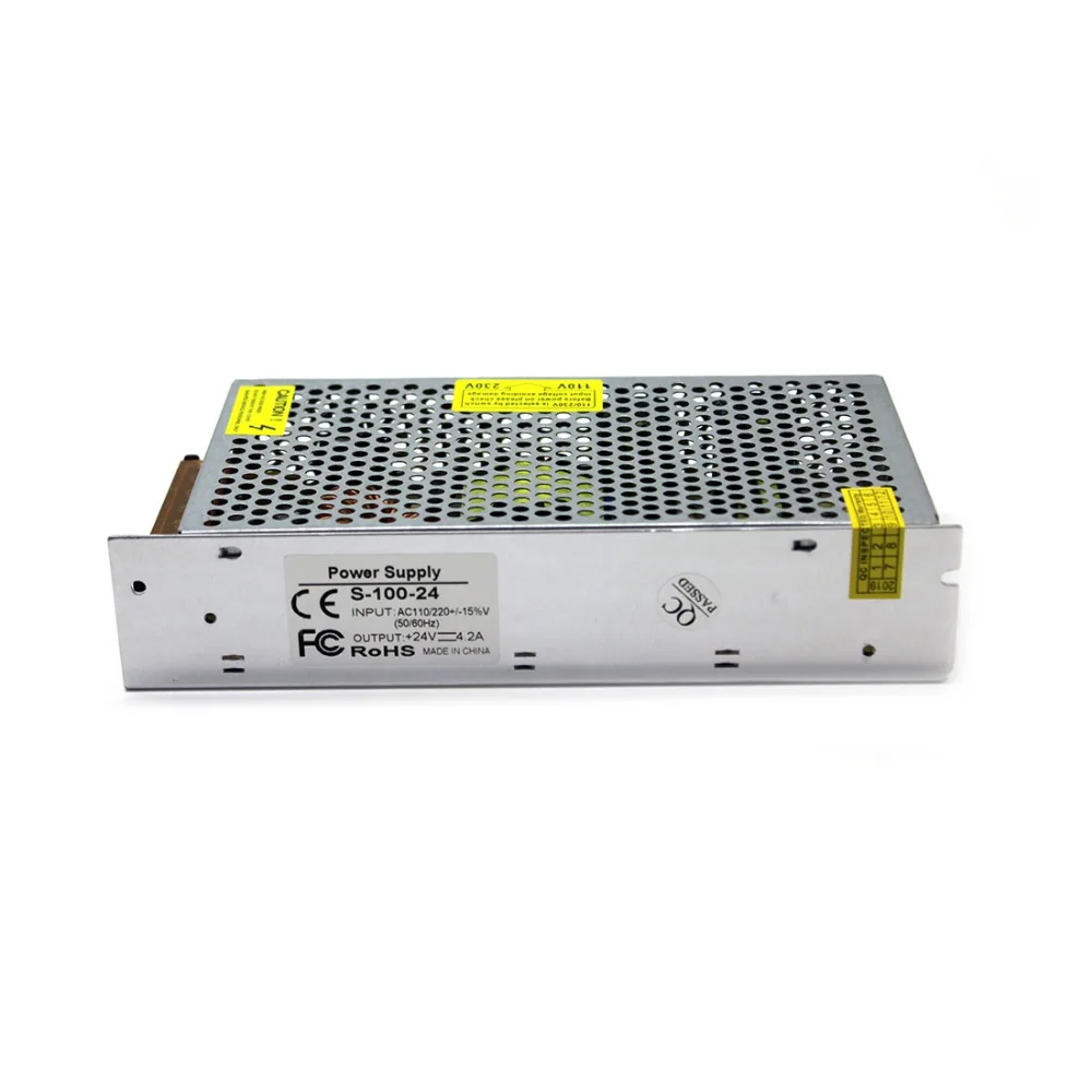 DC24V 100 Вт 4.2A импульсный источник питания трансформатор AC110V 220V к DC 24V адаптер