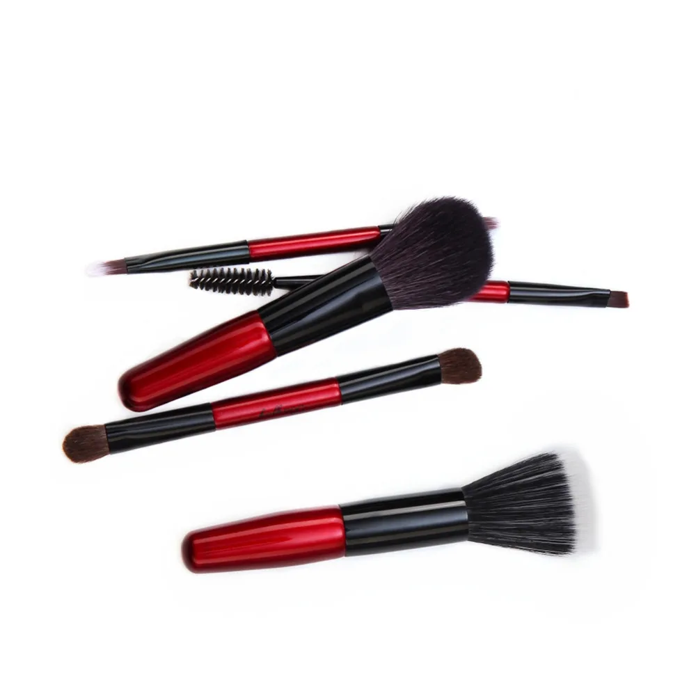 5pcs Portable Makeup Professional Make Up Brushes Brush Sets Synthetic Hair Beauty Essentials Gift Bag | Красота и здоровье