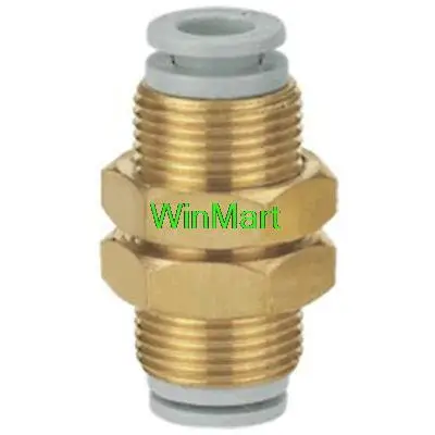 5 штук одна стандартная латунная перегородка соединение 8 мм трубка замена SMC |