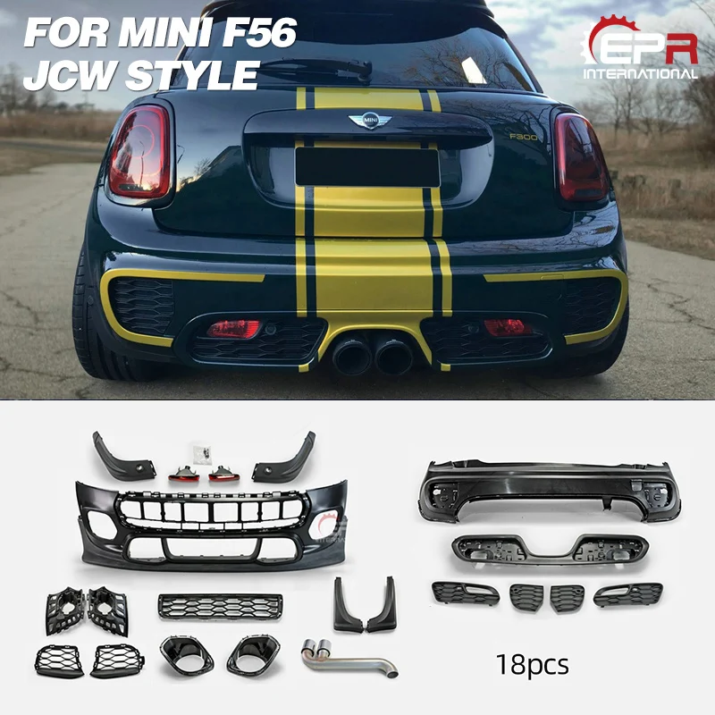 PP Боди Комплект для Mini F56 Hardtop JCW стиль боди (в комплекте FB/RB/Глушитель 18 шт.)