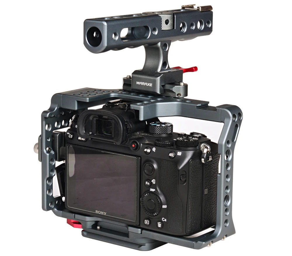 WARAXE A7R3 A73 A7III A7MIII3 реечная оснастка корзины буровые установки из sony A7RIII/A7III Камера с верхней ручкой-4151