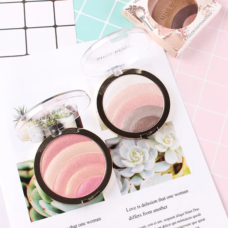 Чанни Макияж Румяна Высокое качество Профессиональный щека 5 цветов цветовая