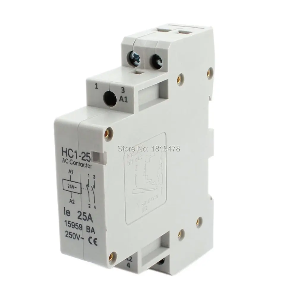 HC1-25A 24V Coil Voltage 25A 2 Pole Universal Circuit Control AC Contactor