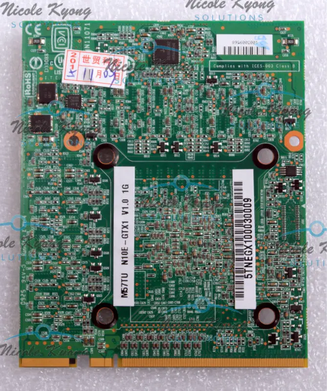 6 71 D90CL D21 G92 761 B1 GTX280M M57TU N10E GTX1 V1.0 1GB DDR3 видеокарта для Sager Clevo M57RU M570RU M571RU M57TU|card card|card