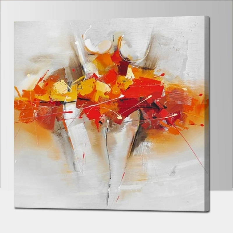 Удивительная современная абстрактная картина маслом сексуальная обнаженная