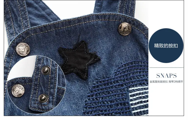 Детский комбинезон с длинным рукавом новый детский хлопковый джинсовый