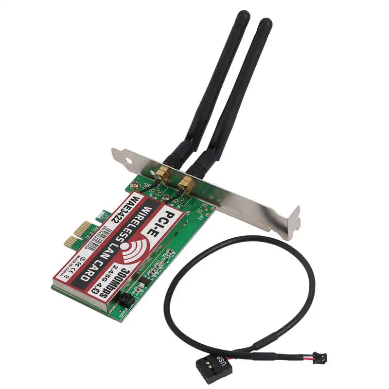 Сетевая карта Bluetooth 4 0 Двухдиапазонная 2G/5G 300mbps Pci-E Pci Express Wae3422 сетевая Wlan Wifi