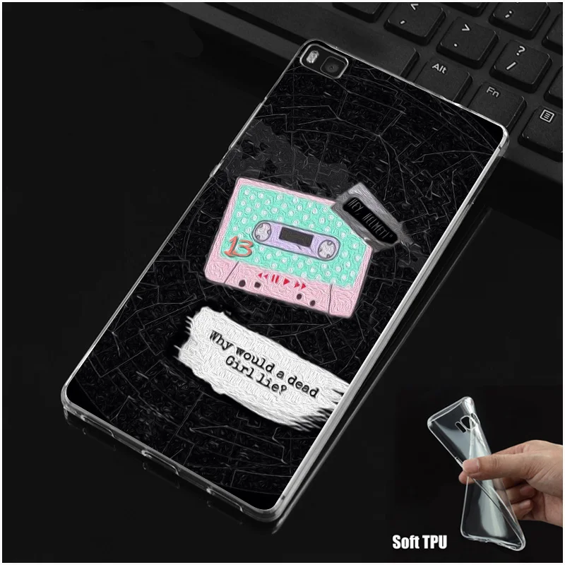 N241 13 Reasons Why Soft TPU Silicone Cover For Huawei P8 P9 P10 P20 P30 Lite Pro P Smart Plus 2017 2019 Case |