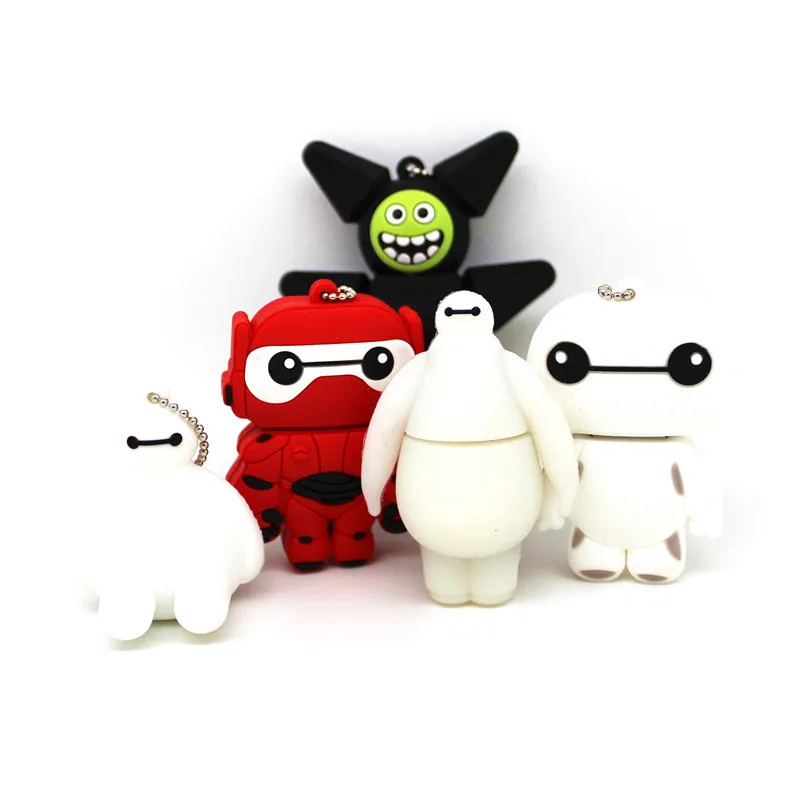 USB флеш-накопитель Cartoon Baymax 4 ГБ 8 16 32 64 карта памяти Big Hero 6 милая флешка подарок