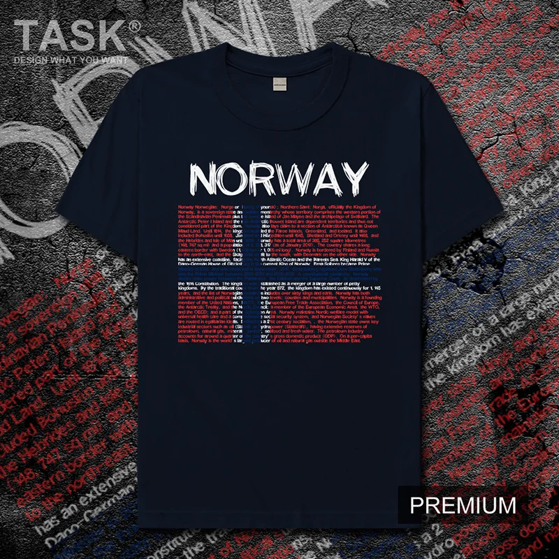 Norge NOR Мужская футболка Новые Топы с коротким рукавом одежда толстовка