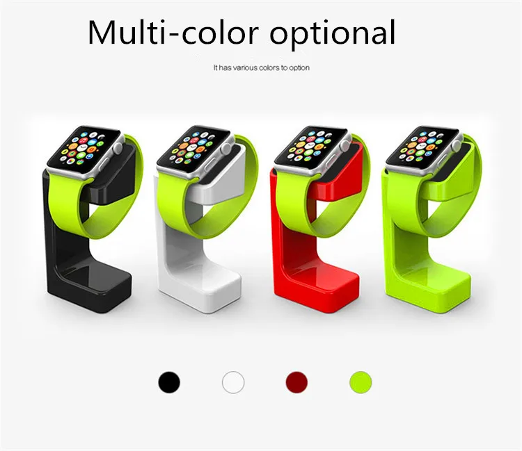 Креативная Подставка для зарядки Apple Watch 42 мм/38 мм iWatch Series 4/3/2/1 44/40 мм пластиковая зарядная док-станция Стенд фиксирующий кронштейн