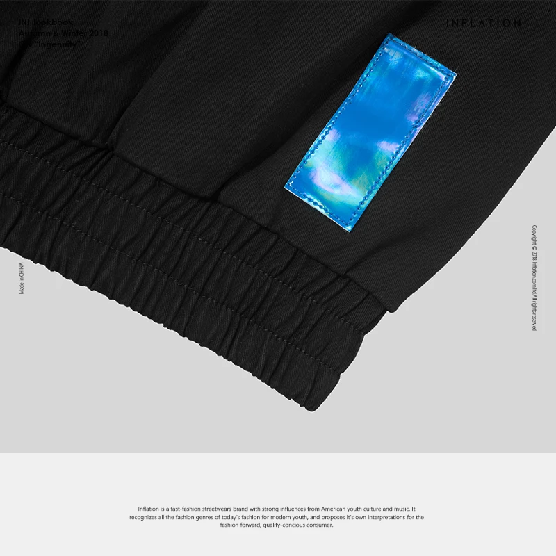 INFLATION FW Basic Series Men Sweatshirt 2018 Autumn Brand Clothing Cotton Hooded High Quality Tracksuit Outwear Hoody 8493WN | Мужская