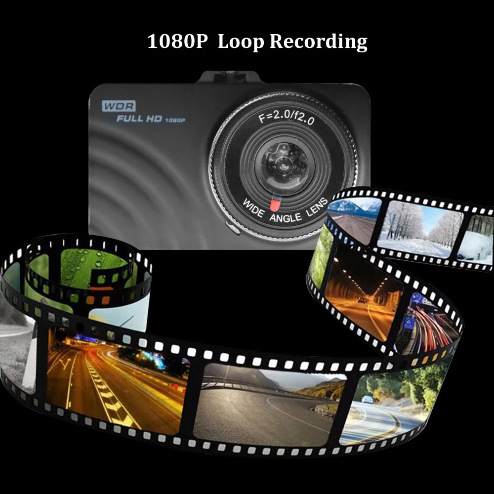 Ритм видеорегистратор камеры 1080 P Full HD 170 градусов угол Новый 3 0 &quotАвтомобильный