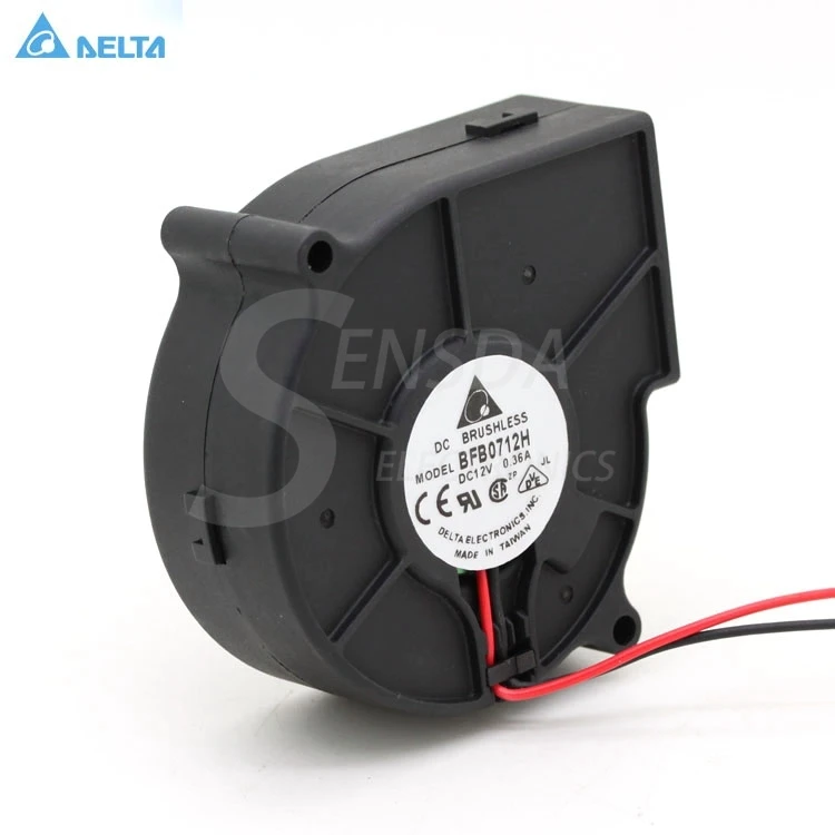 

Original for Delta BFB0712H 7530 DC 12V 0.36A Projector Blower Centrifugal Cooling Fan