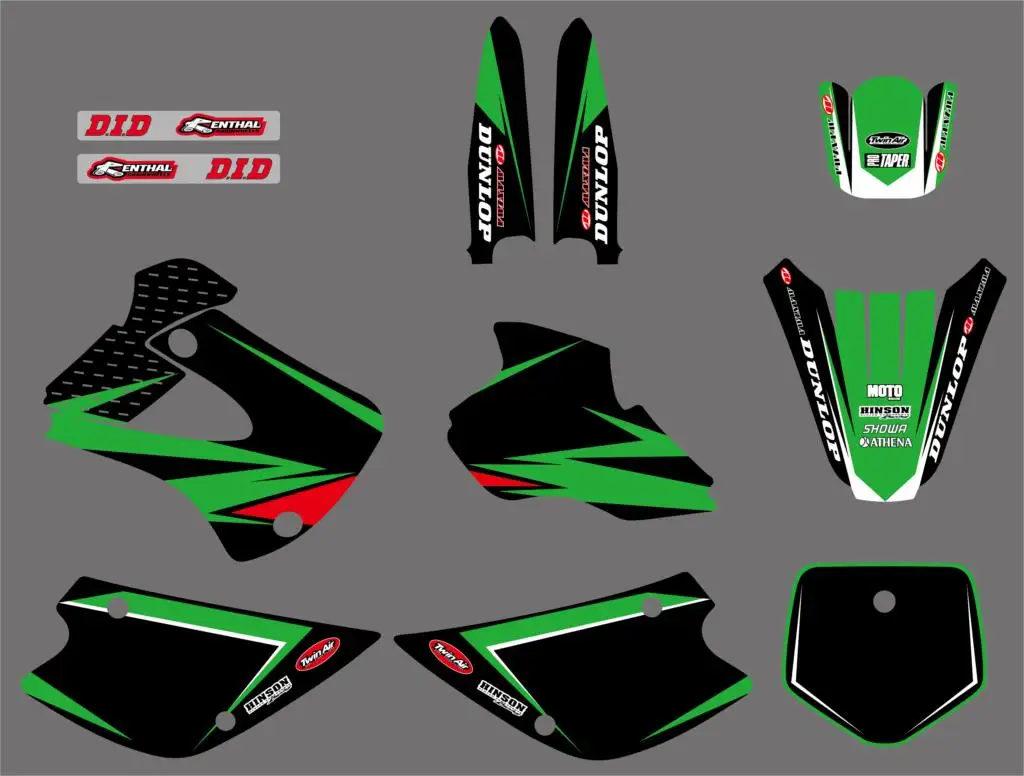 NICECNC 0473 GRAPHICS &amp BACKGROUNDS DECALS Sticker For Kawasaki KX80 KX 80 1994 1995 1996 1997 | Автомобили и мотоциклы