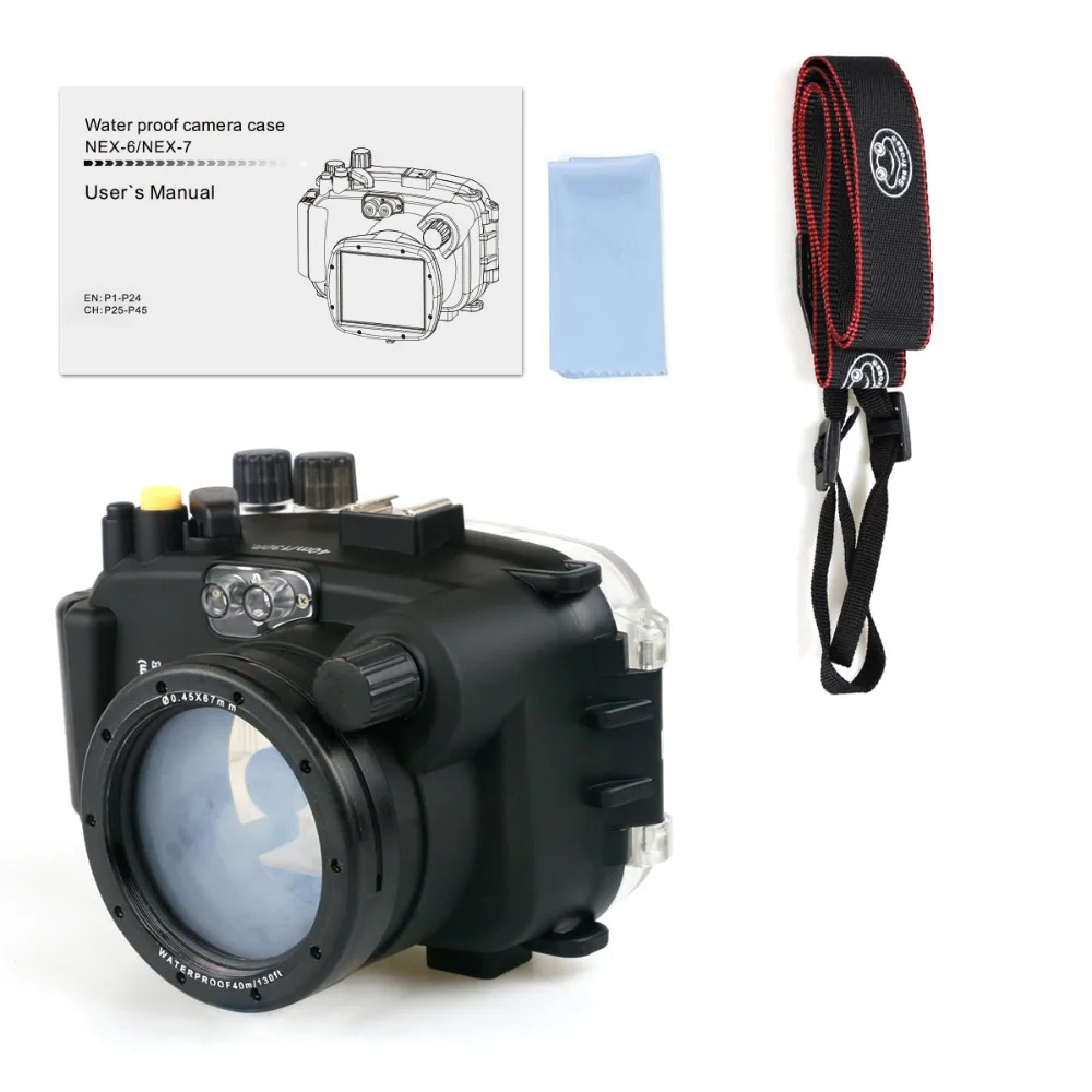 Водонепроницаемый чехол для камеры Sony NEX 7 16 50 мм водонепроницаемый подводной