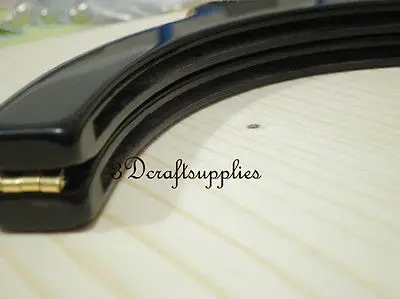 Purse frame 10 1/4 inch x 4 ( 26 cm ) black Acrylic Resin B82 |