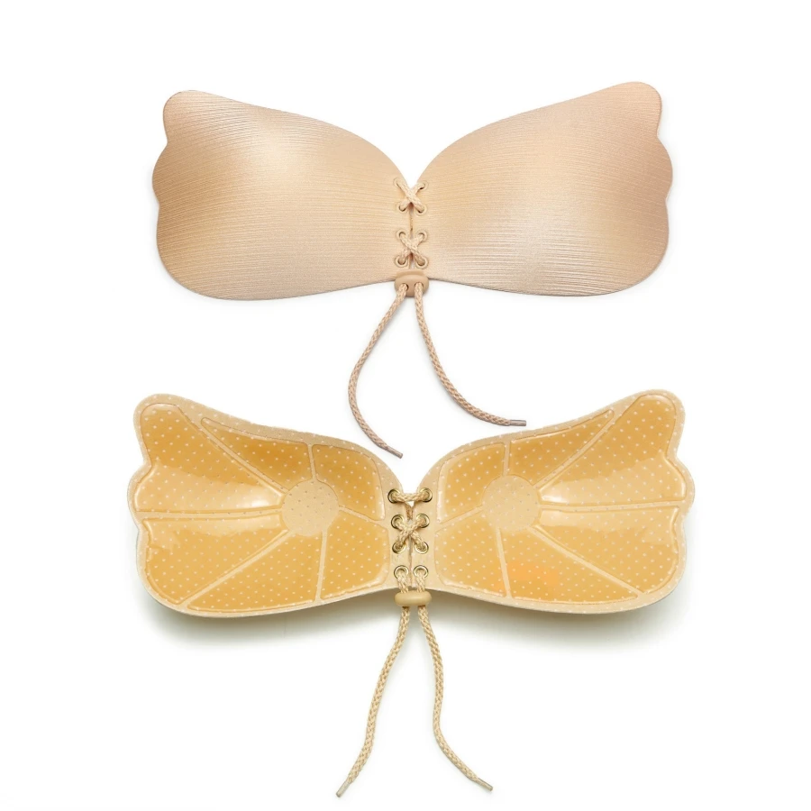 Невидимая без бретелек Бюстгальтеры для женщин пикантные Push Up Bra Силиконовый