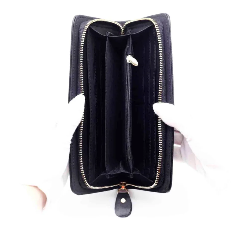 Женский стеганый длинный бумажник ZENTEII из натуральной кожи|long wallet|pattern walletwallet pattern