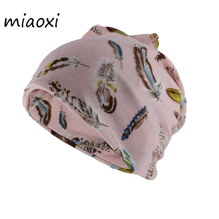 Новые модные Хлопковые женские шапки Miaoxi для девочек осенняя теплая шапка