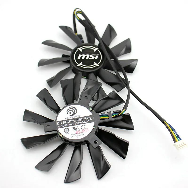 Новинка оригинальный охлаждающий вентилятор PLD10010B12HH для видеокарт MSI постоянный