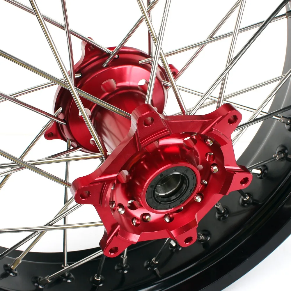 BIKINGBOY 17*3 5 17*4 25 колесные диски ступицы для Honda CR125 CR250 02 13 CRF250R CRF450R 04 05 06 12 11 10 09 08 Supermoto