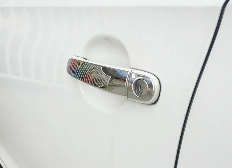 

FUNDUOO Stainless Steel Door Handle Cover Pad Sticker For VW Jetta 2012 2013 2014 2015 High Quality Molding Styling
