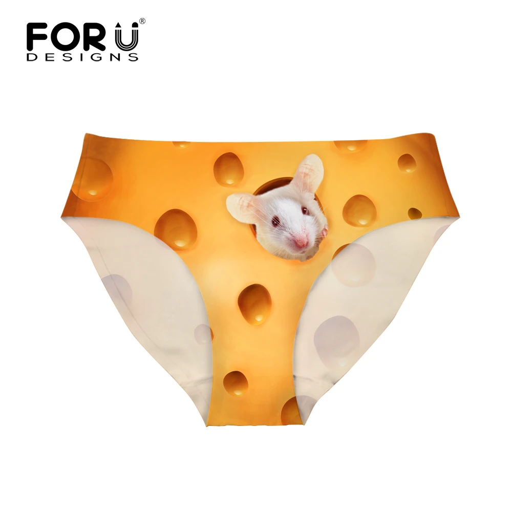 FORUDESIGNS Kawaii 3D животное розовая свинья печать женские бесшовные пикантные трусики нижнее белье для дам трусы хлопковые трусики лучшие подарки