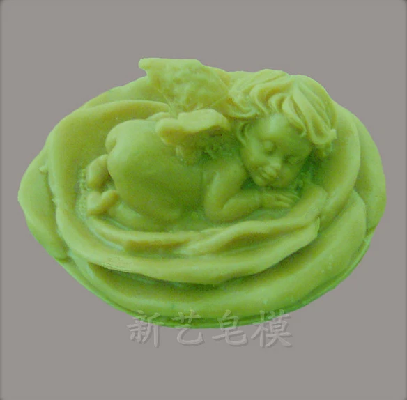 Спящий ребенок 3D Мыло Форма свечная форма ручной работы силиконовые формы для