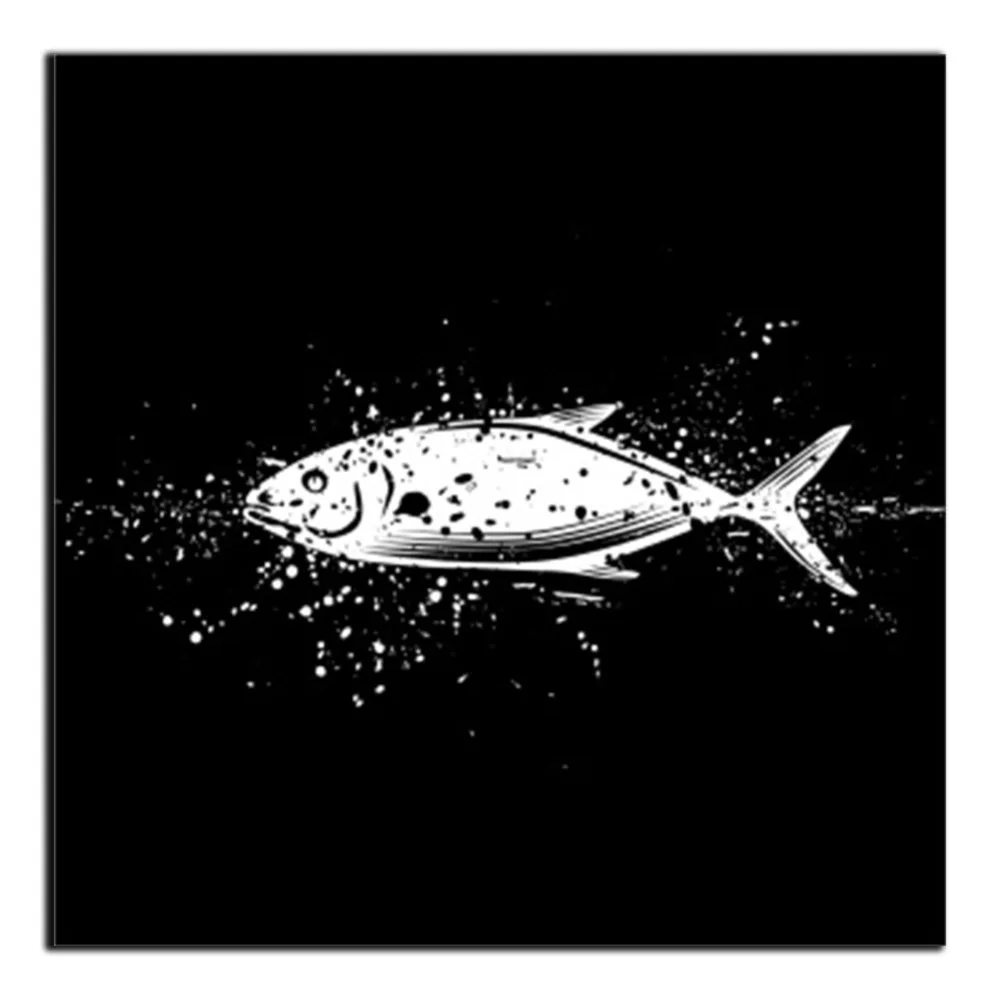 Laeacco Fish простота абстрактный холст Картина маслом настенные картины для гостиной
