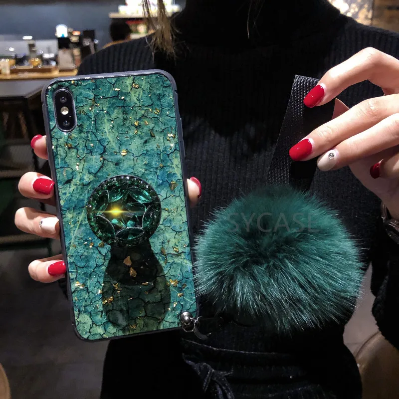 Sycase эпоксидной смолы зеленого фиолетового чехол для телефона OPPO A3 A5 A7 A39 A57 A59 A79 A7X