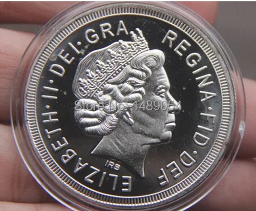 2 шт. мирный голубь Второй мировой войны память Элизабет Посеребренная