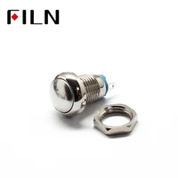 8mm domed ball head thread 2 pins momentary push button switch
