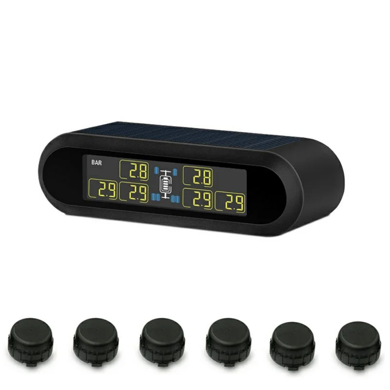 Универсальная система контроля давления в шинах TPMS с супержк экраном и 6