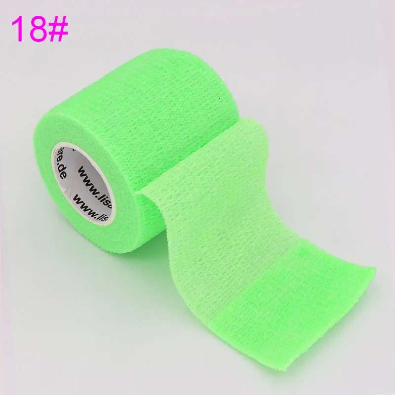 Fluorescence Green Tom's Hug красочные спортивные самоклеющиеся эластичные повязки обёрточная лента 4,5 м наколенники для поддержки пальцев лодыжки - Цвет: Fluorescence Green