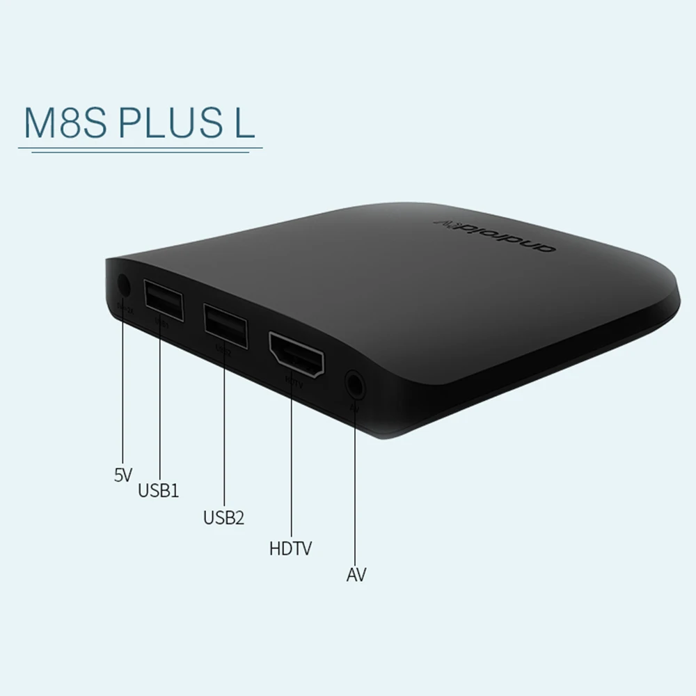 Mecool M8S плюс L Android 7 1 ТВ Box Amlogic S912 Octa Core 2 Гб оперативной памяти 16 встроенной WI FI H.265 4 K