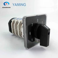 yaming electric rotary changeover cam switch 4 phases 0 7 position 32a 690v interruptores manufacturer ymz12 324