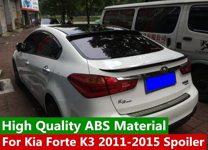 Для Kia Forte K3 2010 2015 спойлер высокого качества ABS Материал задний багажник
