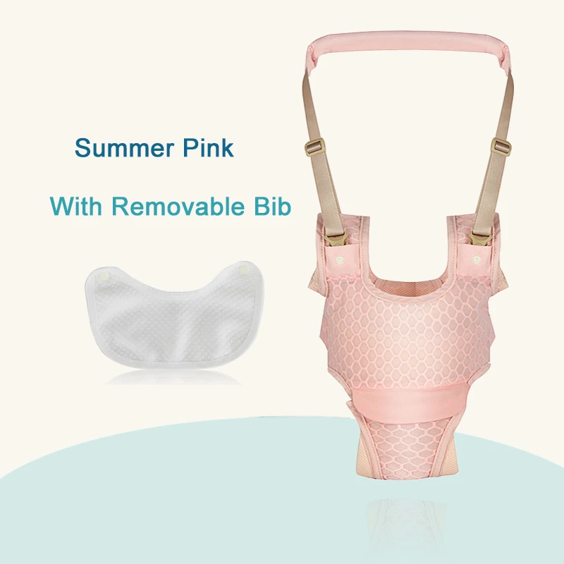 Summer Pink Ходунки для малышей, Детский рюкзак с ремнем, детский ремень для обучения ходьбе, стоячий поводок, ремень с крыльями, 10-36 месяцев - Цвет: Summer Pink