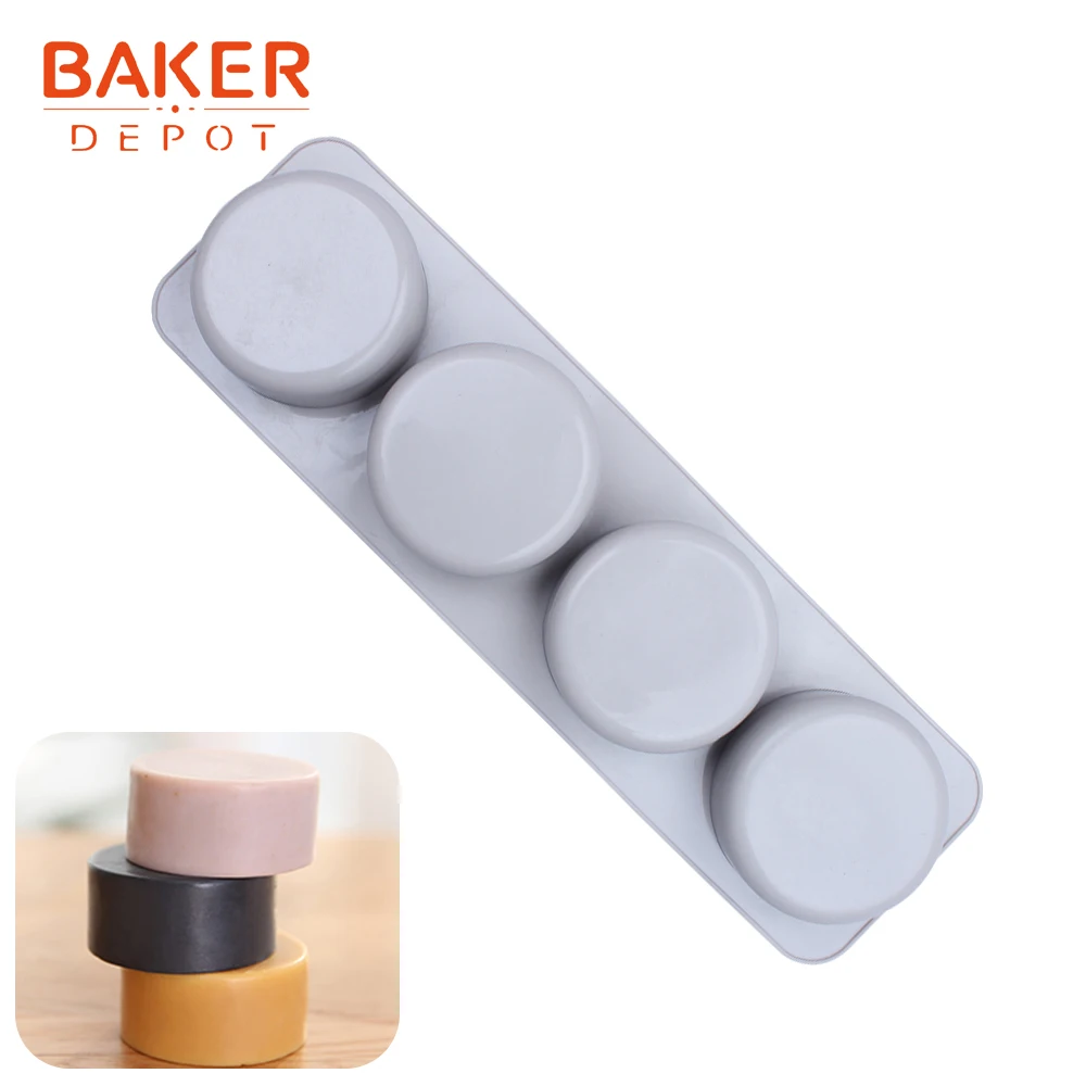 BAKER DEPOT силиконовая форма для формы для изготовления мыла, шоколада, круглая форма для выпечки торта, Форма мыла ручной работы для пудинга и желе, форма для выпечки кондитерских изделий - Цвет: CDY-028
