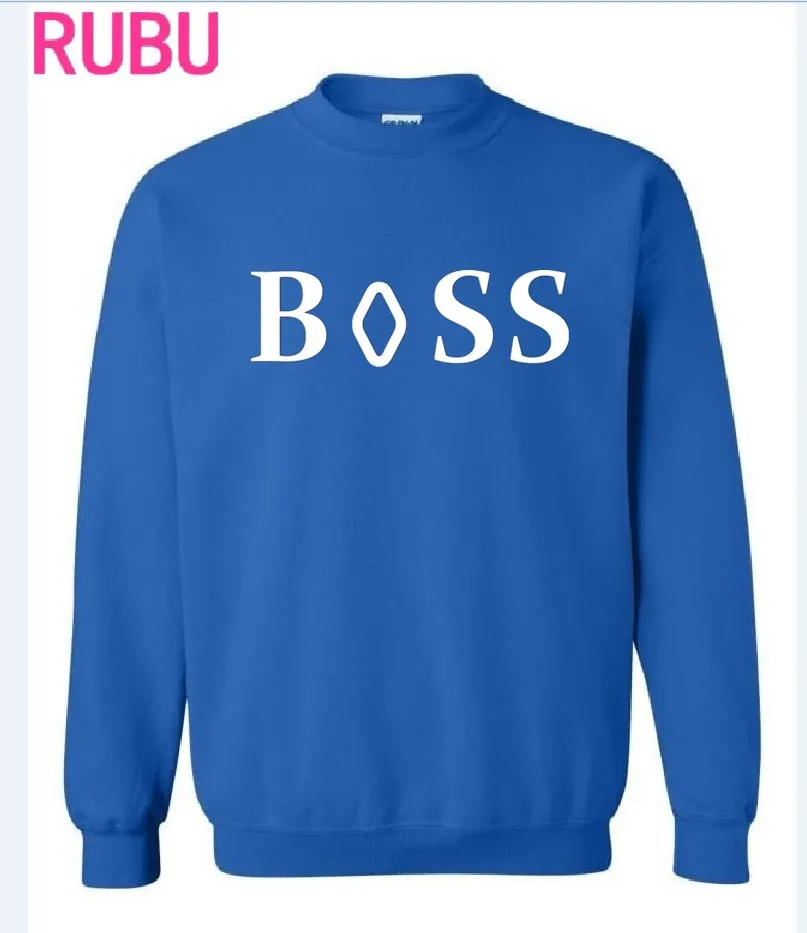 2017 RUBU BXSS autumn and winter sweatshirt Print long-sleeved hoodies 100% cotton loose O-Neck men Sweatshirts mjhgkj | Мужская одежда