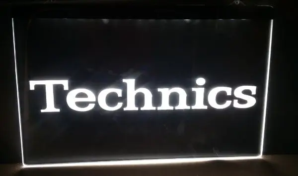Technics логотип 2 размера Новый NR пивной бар Паб Клуб 3d вывески светодиодный