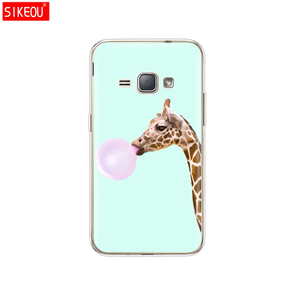 12083 Мягкий ТПУ чехол для Samsung Galaxy J1 J120 J120F SM-J120F задняя крышка 360 полная защитная Печать Прозрачный чехол цветок - Цвет: 12083
