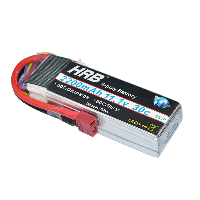 Аккумулятор HRB Lipo 2S 3 S 4S 6 2200 мА/ч 30C 7 4 В 11 1 14 8 в 18 5 22 2 Max 60C для 5S радиоуправляемого